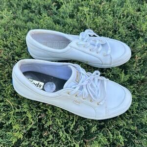 Keds Champion Luxe Women’s Leather Sneakers Size 9 White